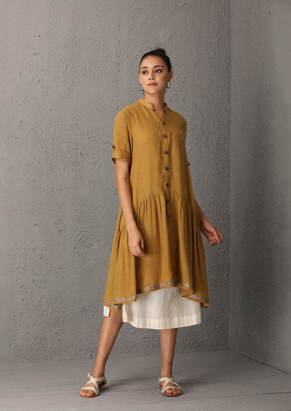 Mustard yellow jacket with white inner (UN-05)