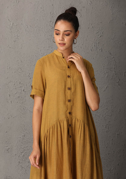 Mustard yellow jacket with white inner (UN-05)