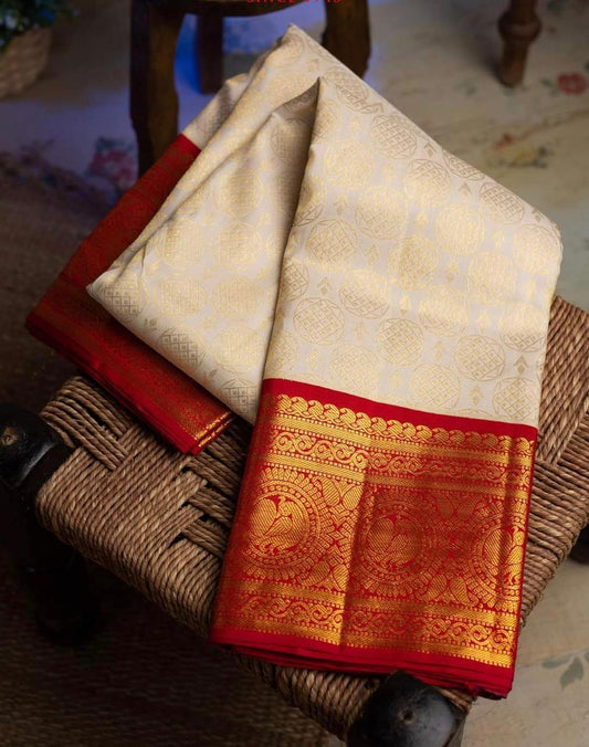 Valiba Pure Soft Cotton Silk Finish Saree With Attached Blouse Bengali Saree