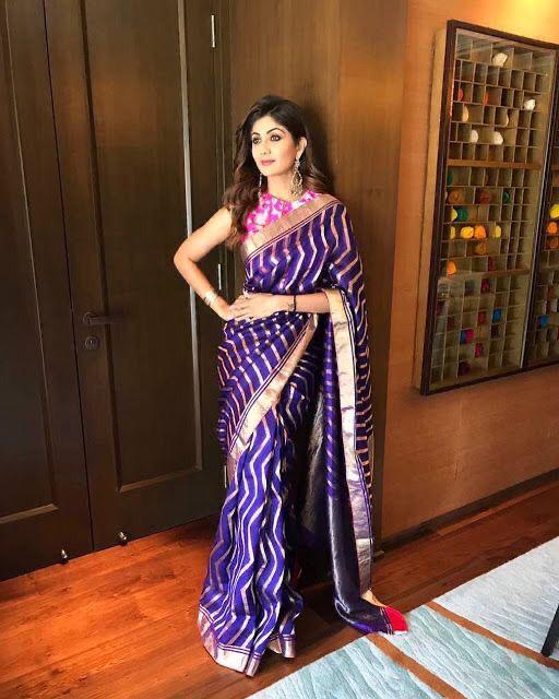 Valiba Navyblue-Pink Beautiful Rich Pallu And Jacquard Saree