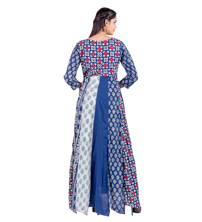 Empire Cut Asymmetrical Gown Style Indo Western Dress