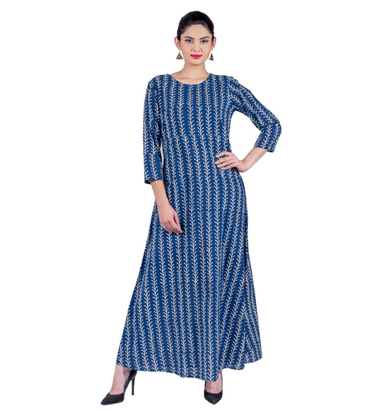 Empire Cut Floor Gown Style Indo Western Dress