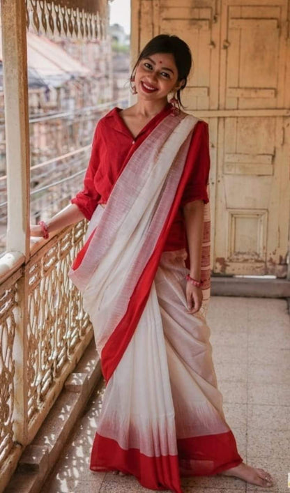 Attractive Handloom Weaving Silk Saree
