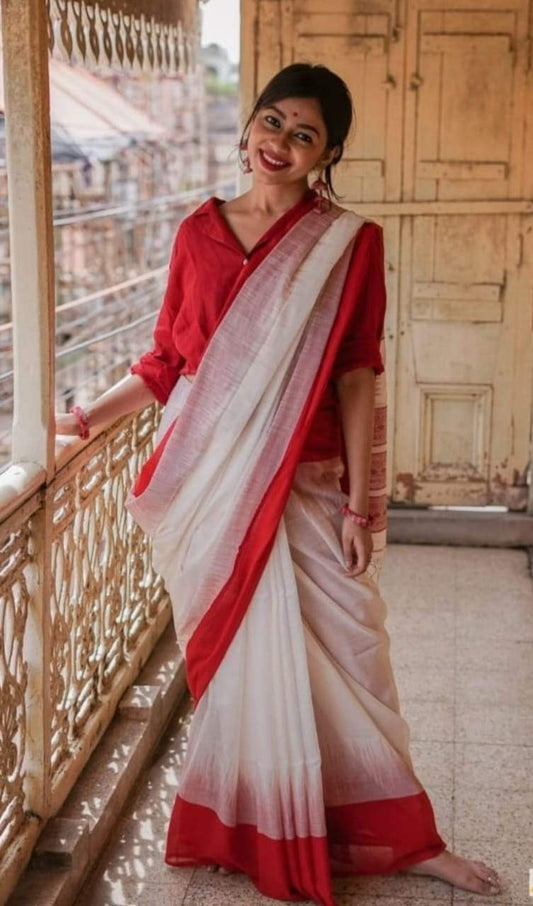 Attractive Handloom Weaving Silk Saree
