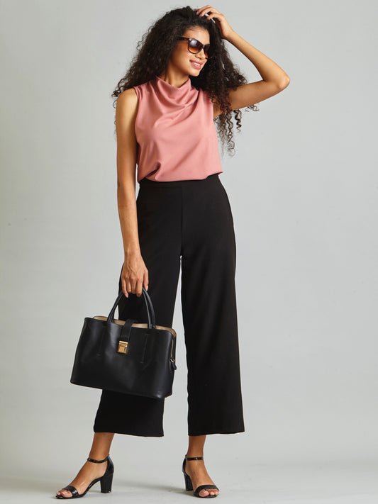 Wide Leg Culottes - Black