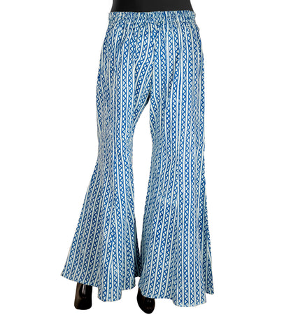 HandBlock Printed Flared Palazzo