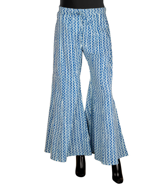HandBlock Printed Flared Palazzo