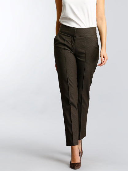 Formal Check Straight Fits - Brown