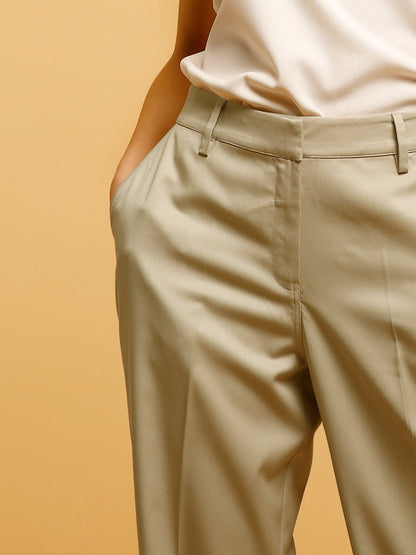 Formal Straight Fit Pants - Beige