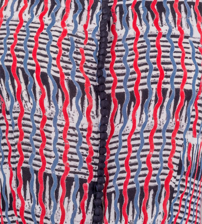 Multi Color Hand Block Printed Indo Western Long Dress