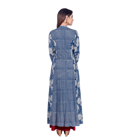 Kimono Style Tulip Cut Shirt Waist Zipper Gown Dress