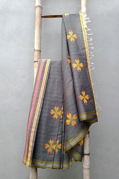 Mongra' Handwoven Baavanbuti Cotton-Silk Saree-39