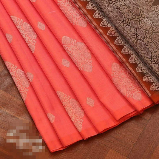 Kanchipuram  Borderless Kanjivaram Silk Saree