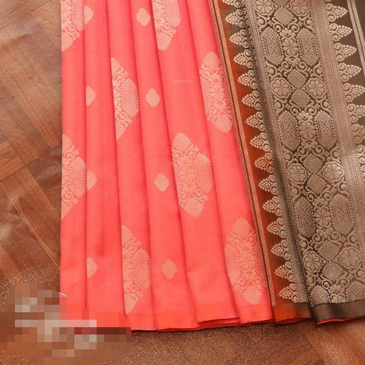 Kanchipuram  Borderless Kanjivaram Silk Saree