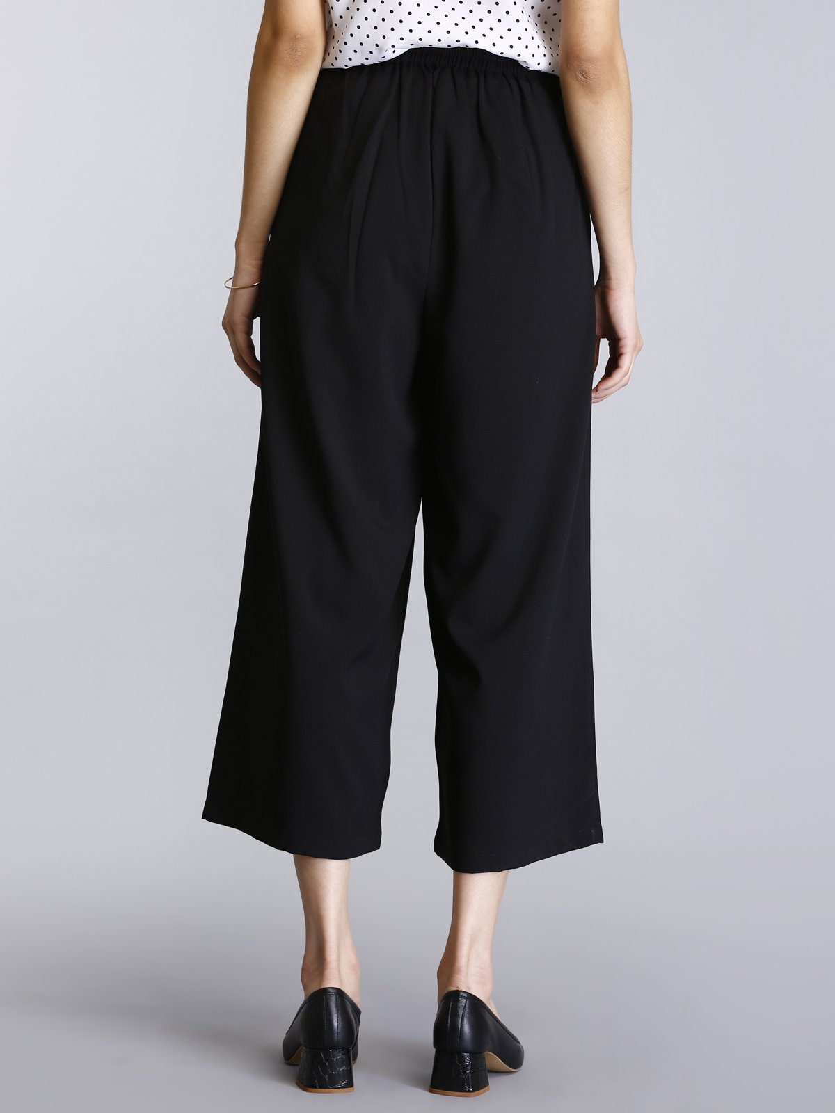 Pleated Culottes - Black