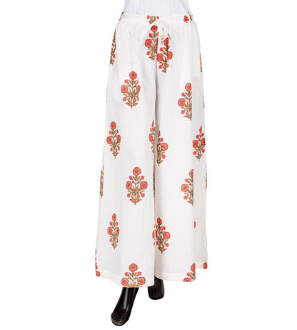 Floral Hand Block Printed Plazzo