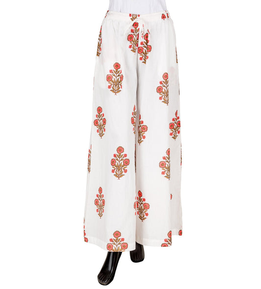 Floral Hand Block Printed Plazzo