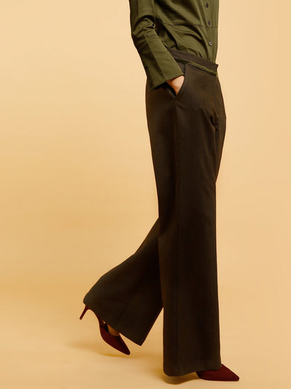 Relaxed Fit Pants - Green