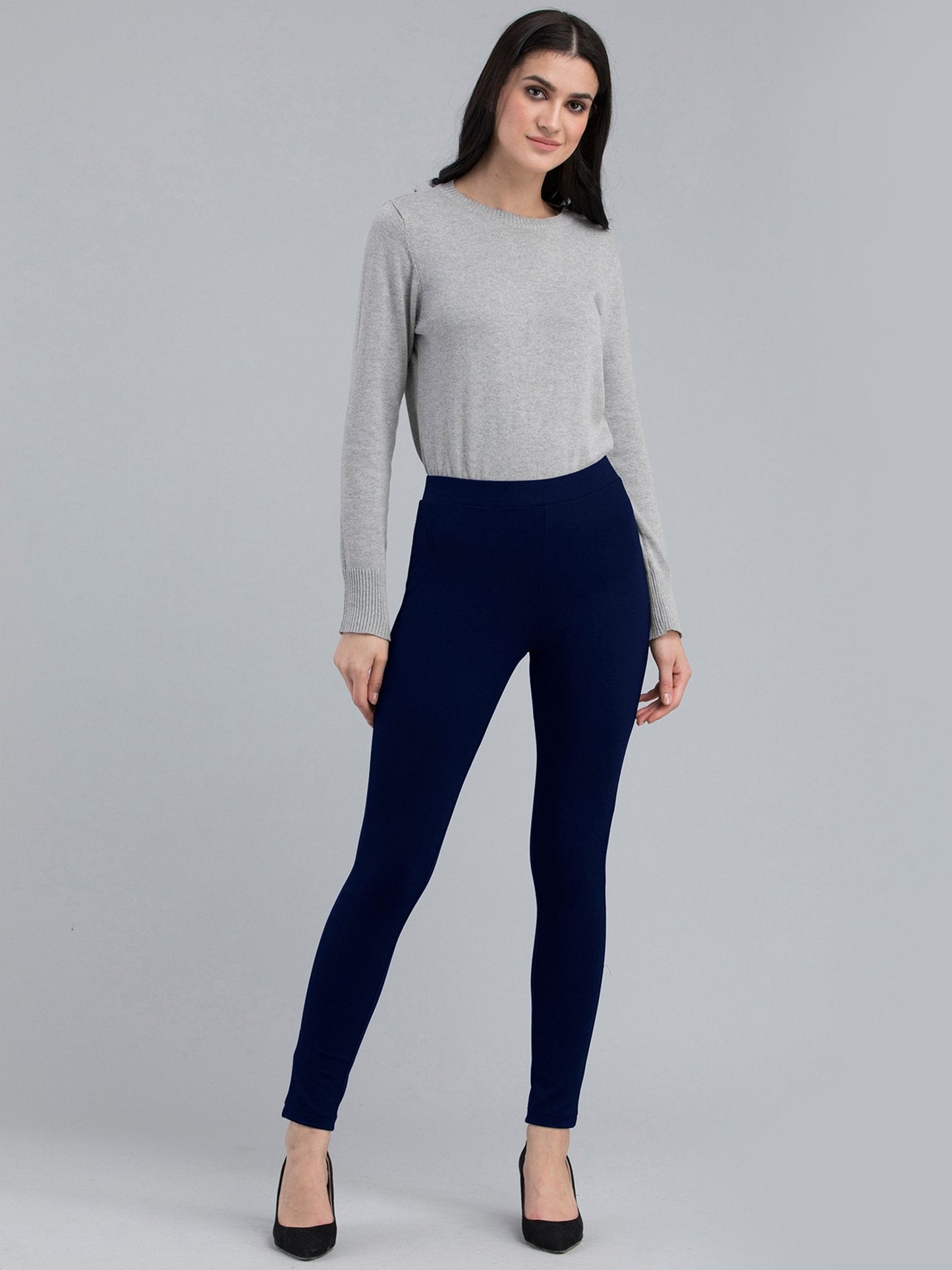 4 Way Stretch Skinny Fit LivIn Jeggings - Navy