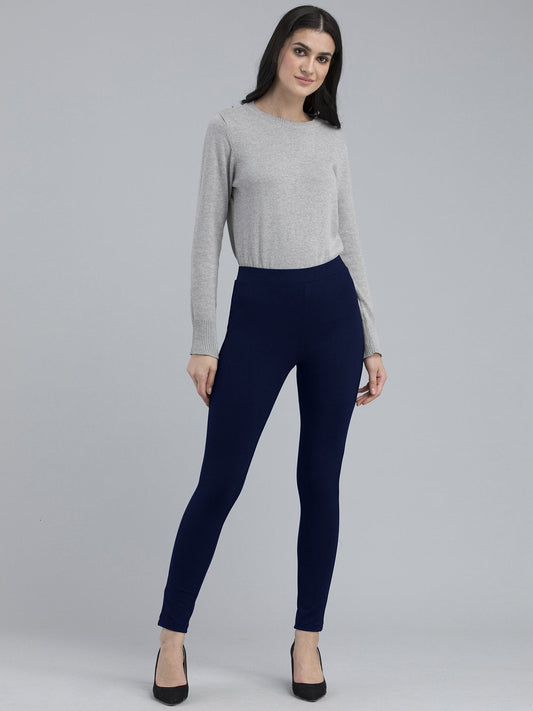 4 Way Stretch Skinny Fit LivIn Jeggings - Navy
