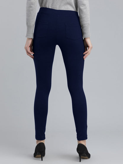 4 Way Stretch Skinny Fit LivIn Jeggings - Navy