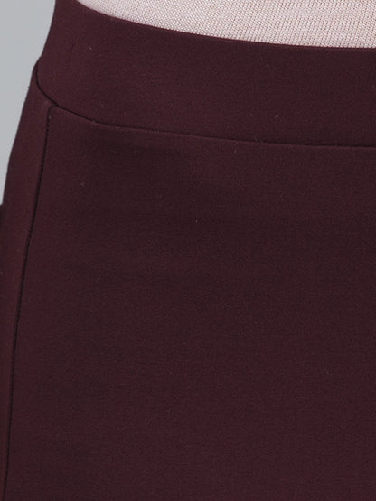 4 Way Stretch Slim Fit LivIn Jeggings - Maroon