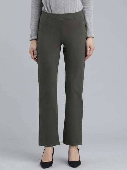 4 Way Stretch Bootcut LivIn Jeggings - Olive