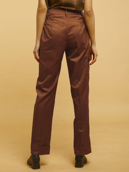 Straight Fit Pants - Rust