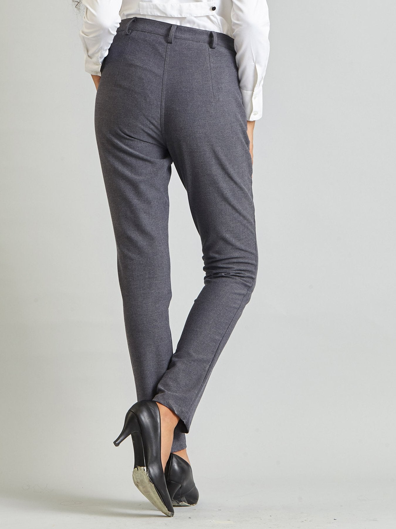 Essential Comfort Trousers - Blue Grey Melange