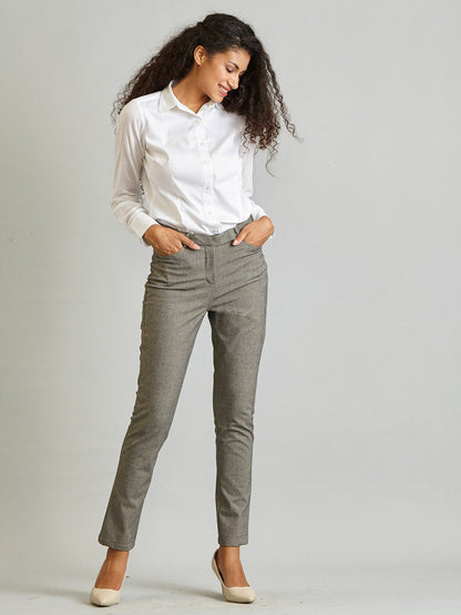 Essential Comfort Trousers - Dark Grey Melange