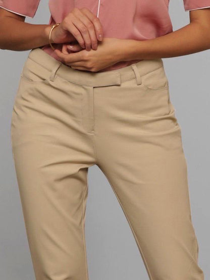 Essential Comfort Trousers - Light Beige