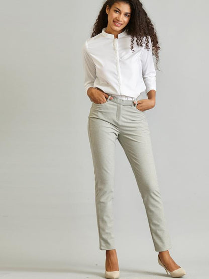 Essential Comfort Trousers - Light Grey Melange