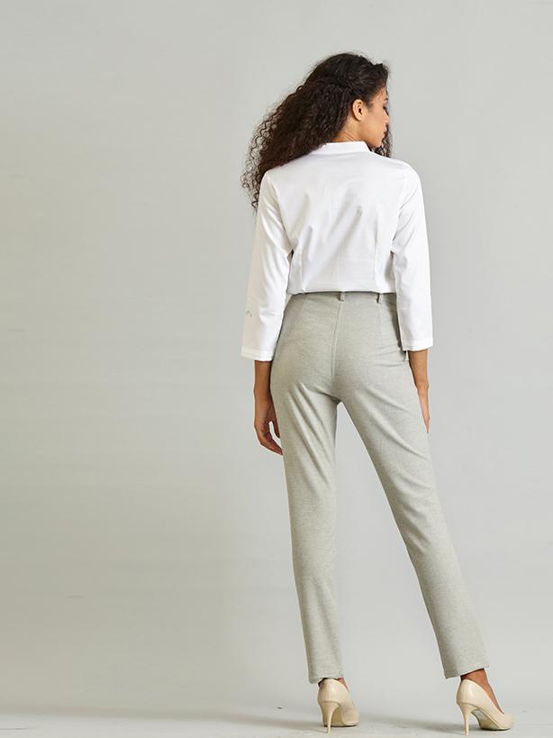 Essential Comfort Trousers - Light Grey Melange
