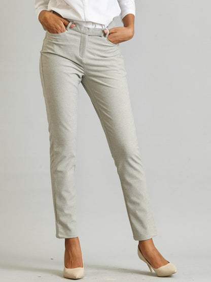 Essential Comfort Trousers - Light Grey Melange