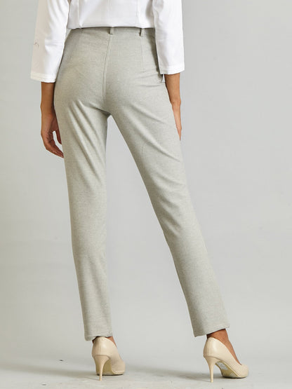 Essential Comfort Trousers - Light Grey Melange