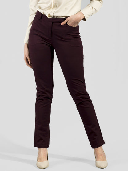Essential Comfort Trousers - Maroon