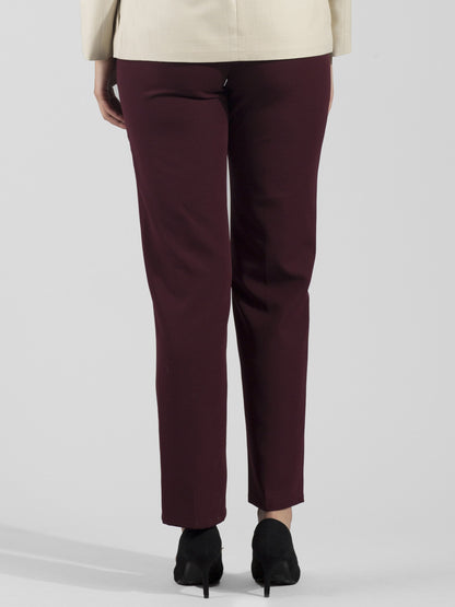 Essential Comfort Trousers - Maroon