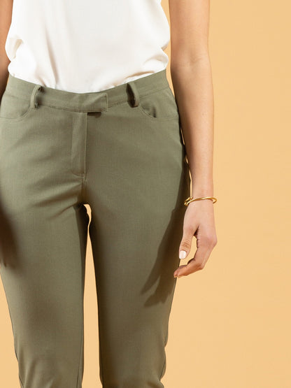 Essential Comfort Trousers - Camouflage Green