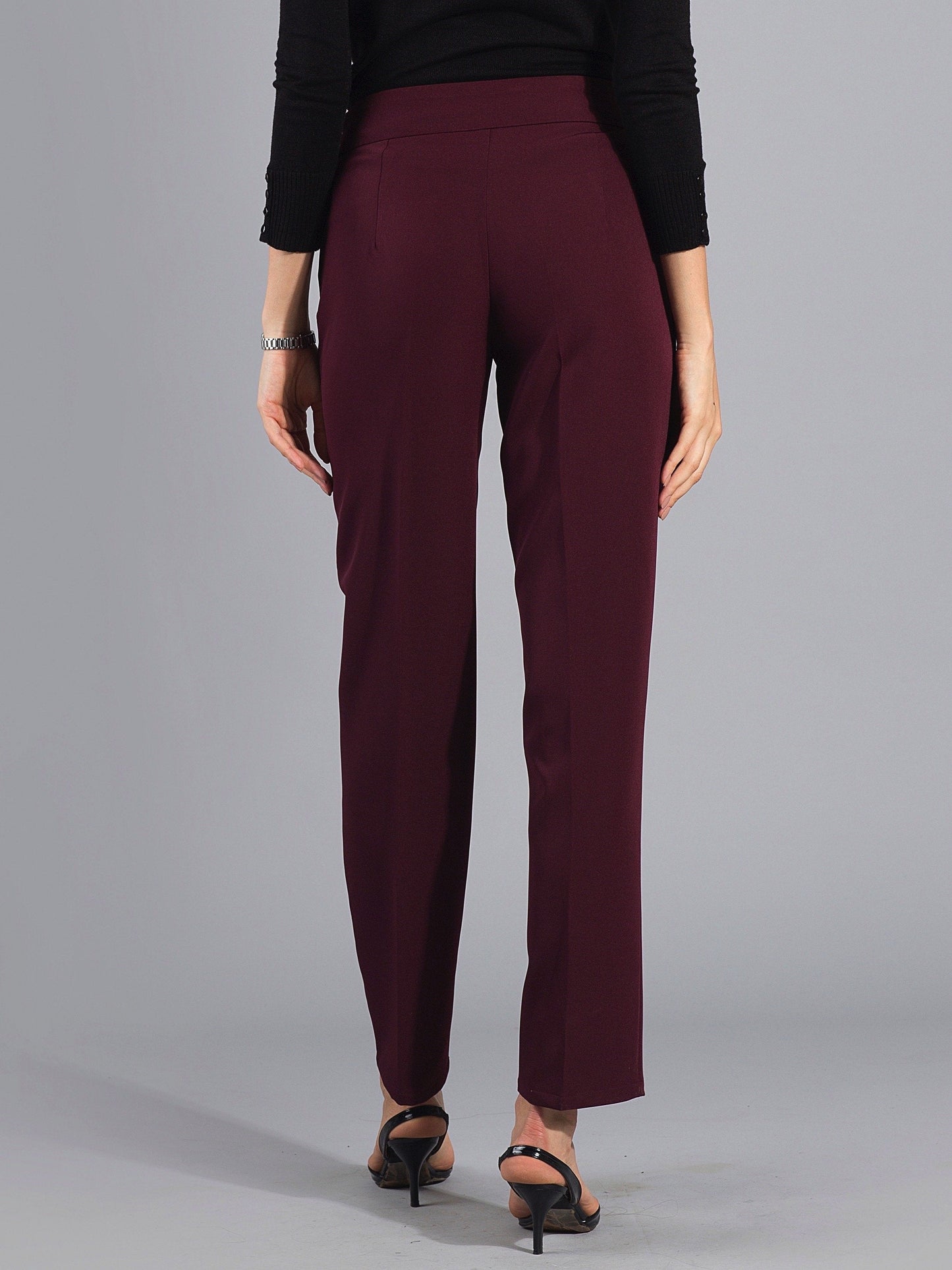 Essential Easy Care Work Trousers - Maroon