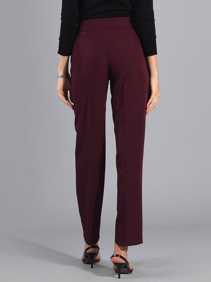Essential Easy Care Work Trousers - Maroon