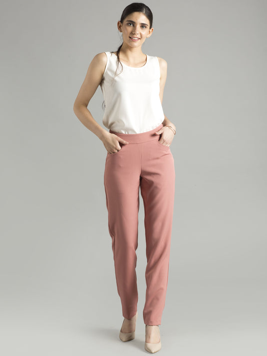 Essential Easy Care Work Trousers - Pink