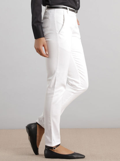 Essential Comfort Trousers - White