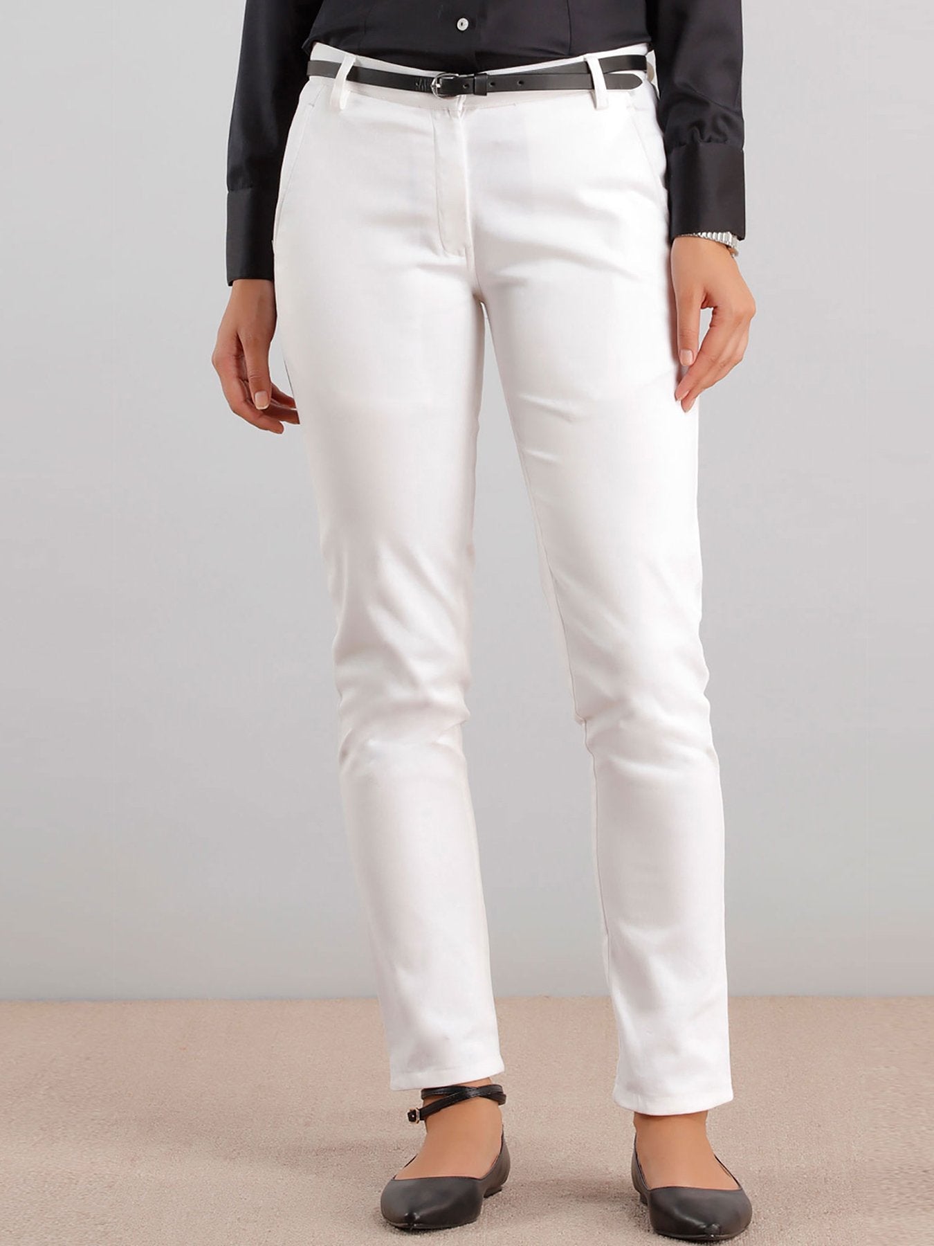 Essential Comfort Trousers - White