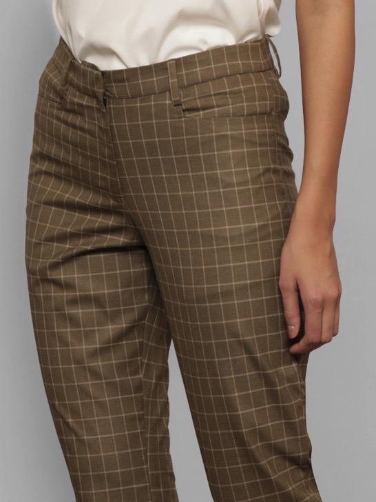 Classic Work Pants - Brown Check