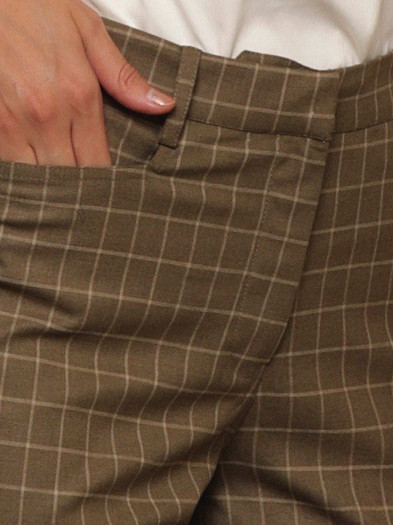 Classic Work Pants - Brown Check