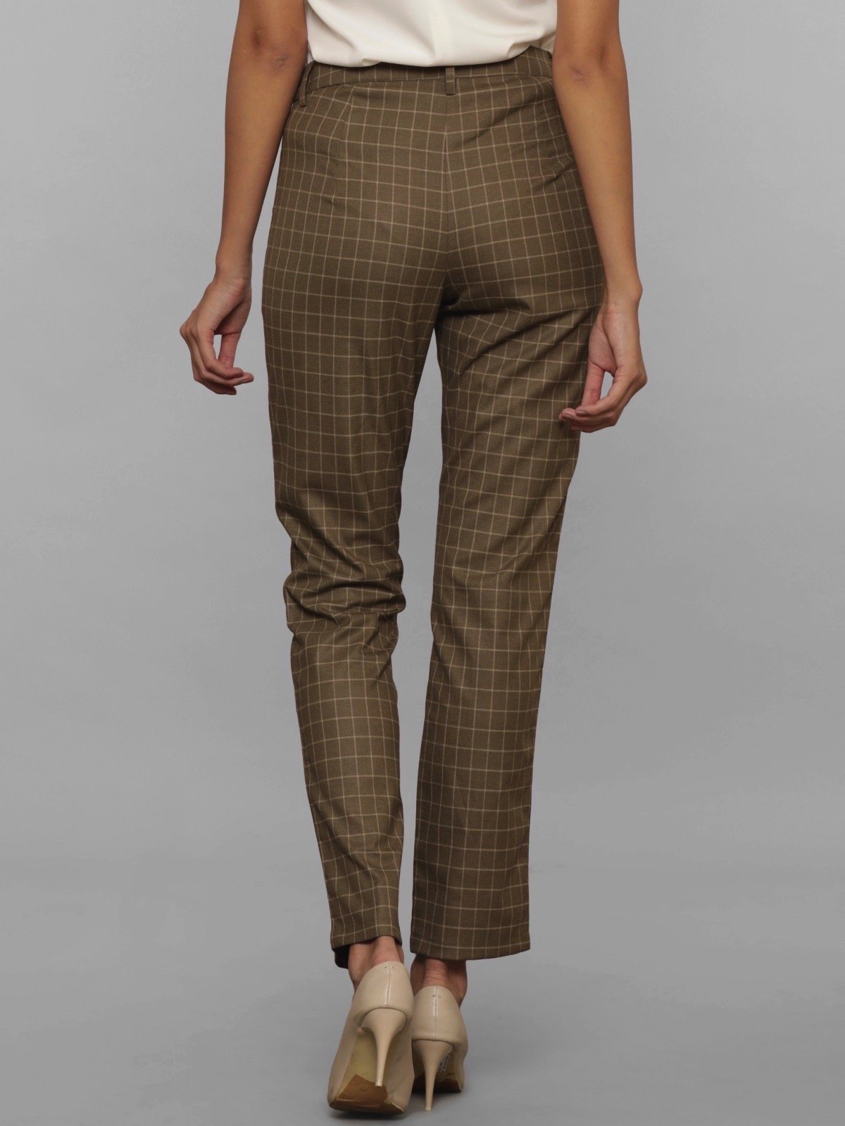 Classic Work Pants - Brown Check