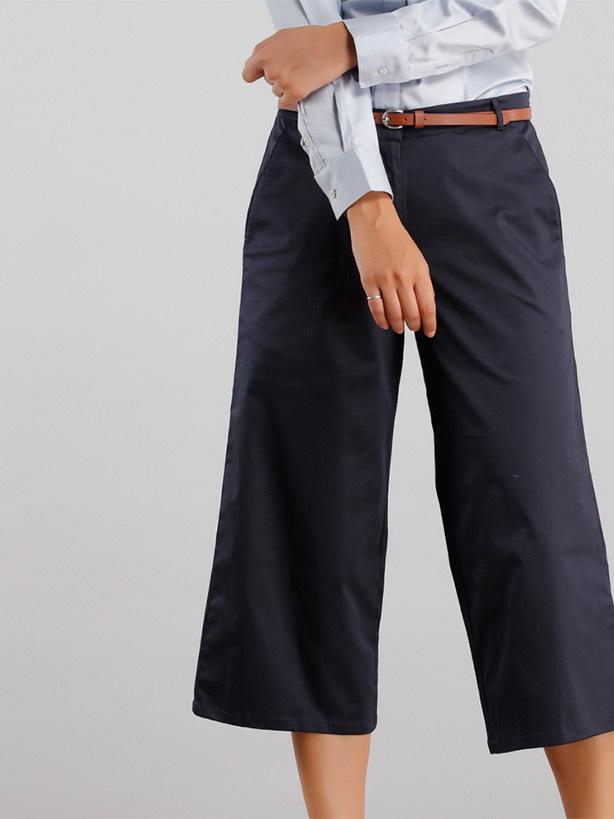 Stretchable Culottes - Blue