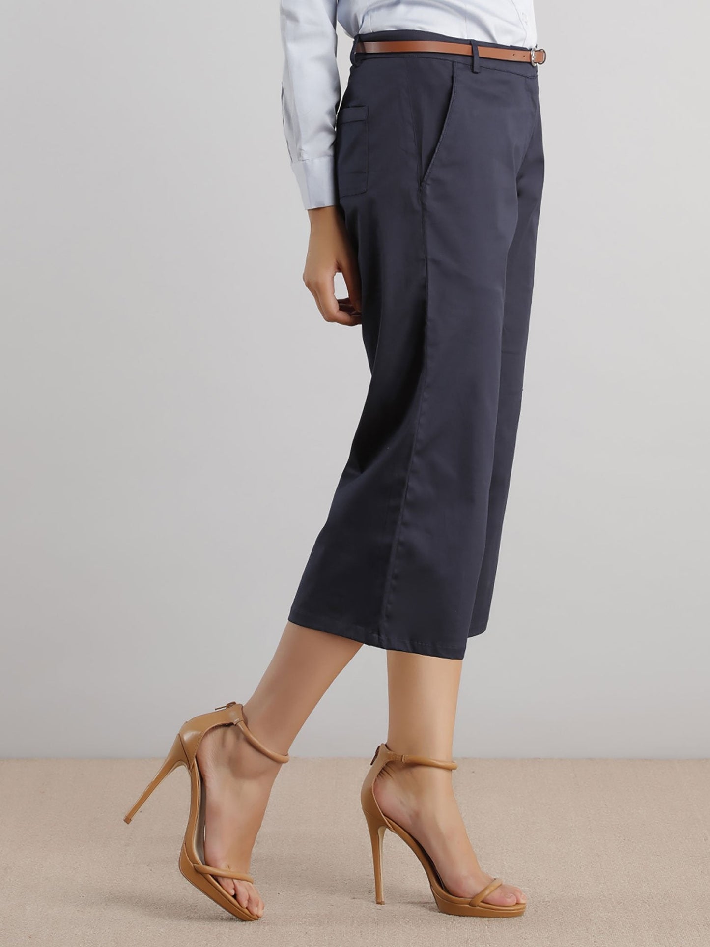 Stretchable Culottes - Blue