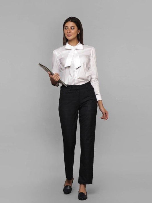 Classic Work Pants - Navy Check