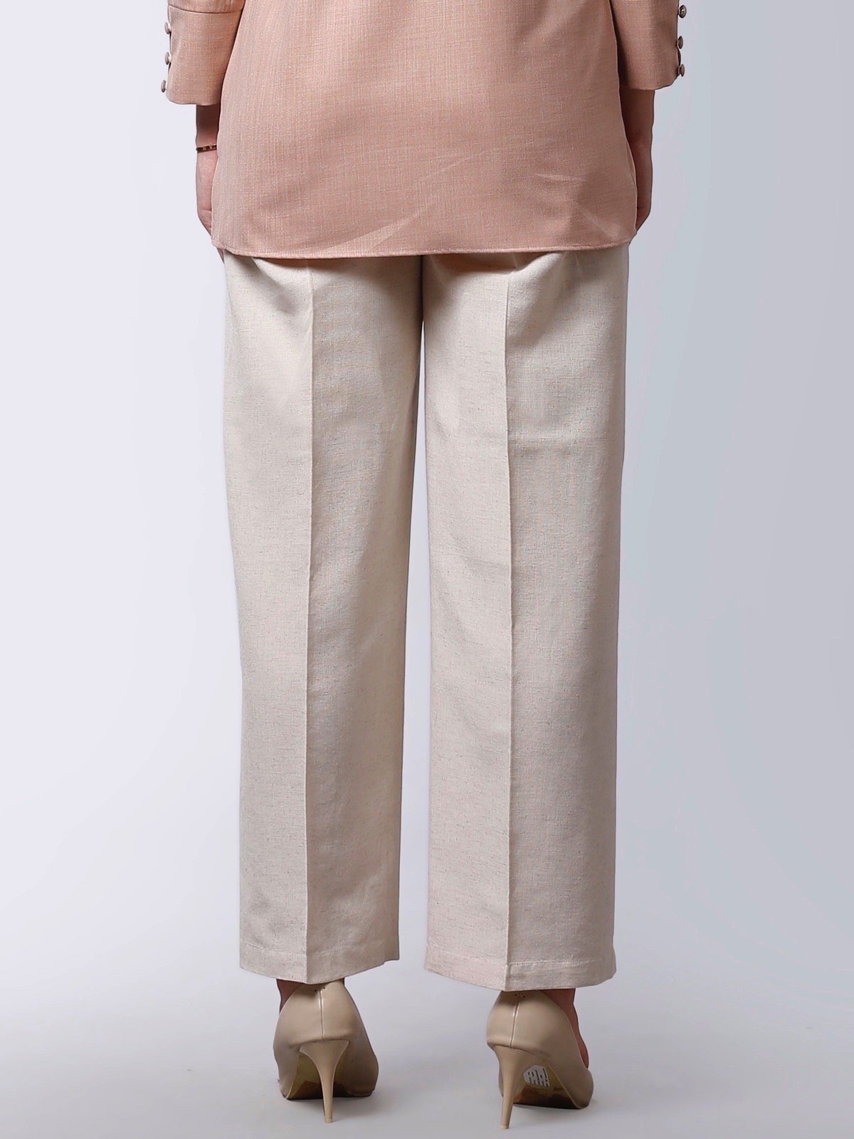 Wide Legged Trousers - Ivory